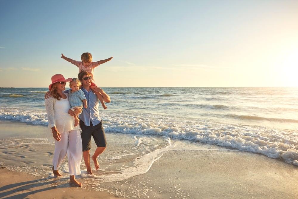 Family on a Beach