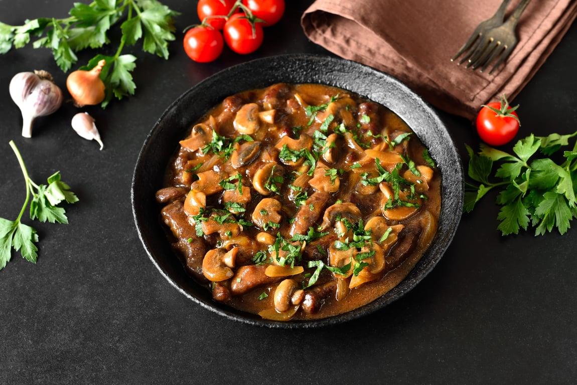 Beef Stroganoff: A Popular Russian Delicacy. 