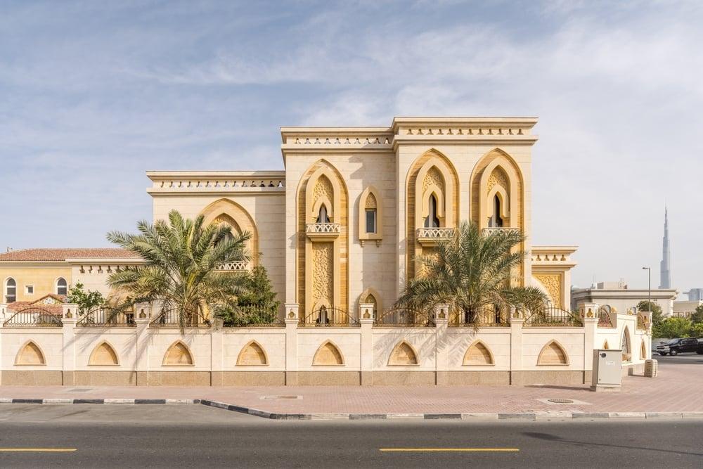 Arabic architecture villa in Dubai, UAE